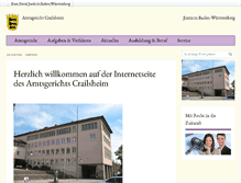 Tablet Screenshot of amtsgericht-crailsheim.de